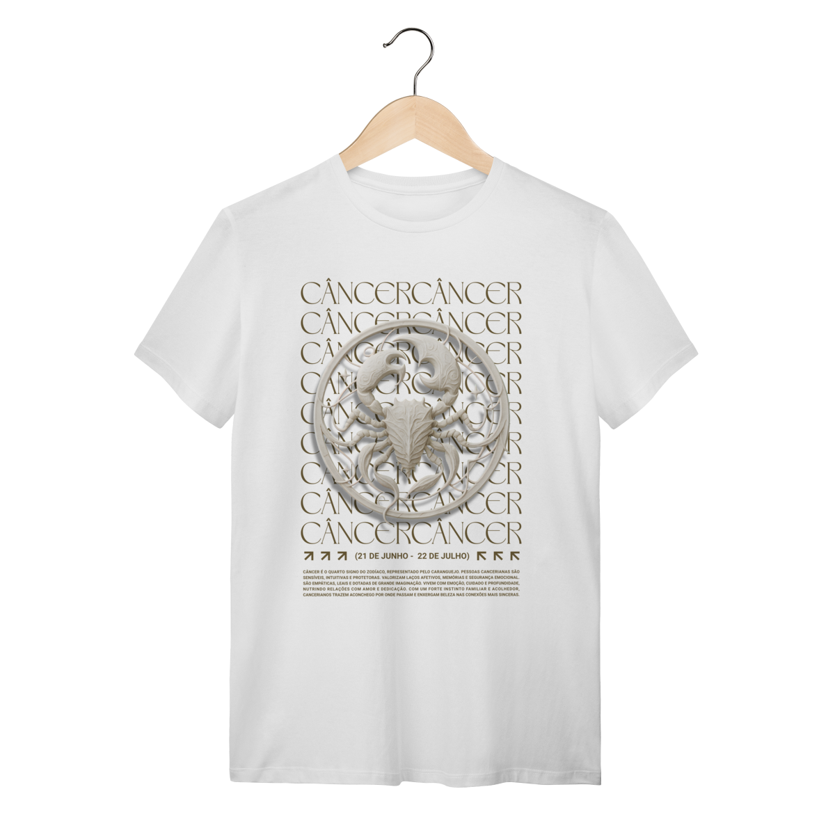 Camiseta Câncer branca