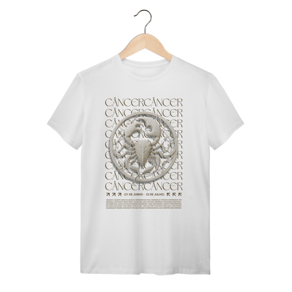 Camiseta Câncer branca