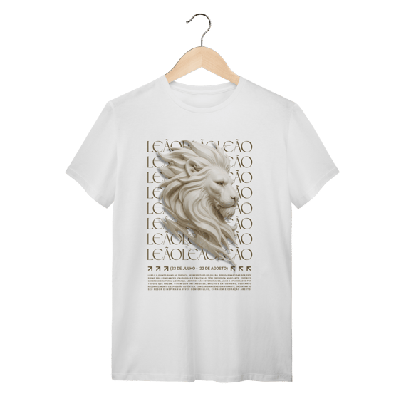 Camiseta Leão Branca