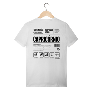 Nome do produto Camiseta Ingredientes de Capricórnio