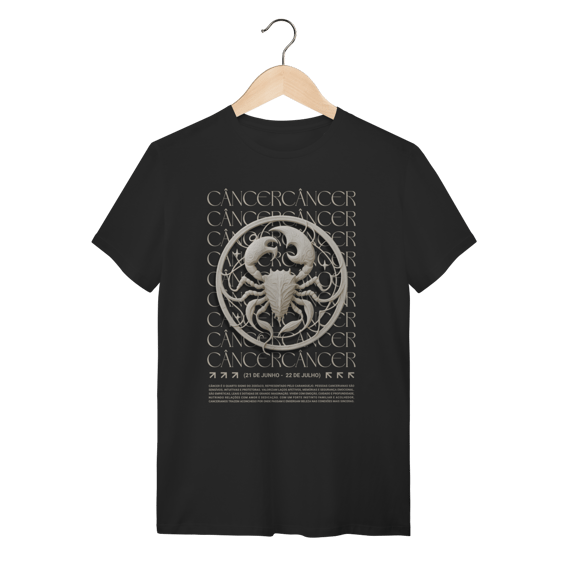 Camiseta Câncer Preta