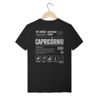 Nome do produto Camiseta Ingredientes de Capricórnio