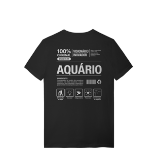 Nome do produto Camiseta Ingredientes de Aquário