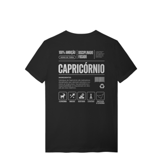 Nome do produto Camiseta Ingredientes de Capricórnio