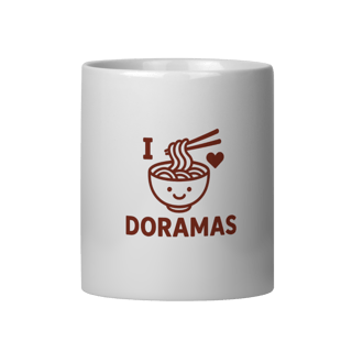 Nome do produto Caneca “I ❤ Dorama” – Maratona Quentinha