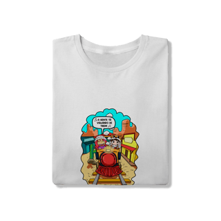 Nome do produto Camisa Viajando de Trem DUDU Betero e Gabi (adulto)