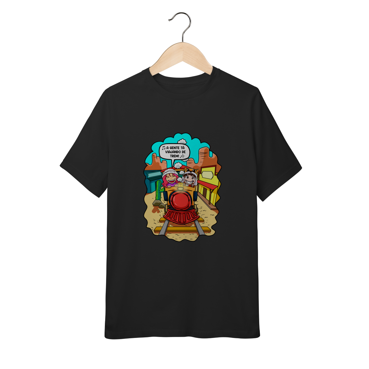 Nome do produto: Camisa Viajando de Trem DUDU Betero e Gabi