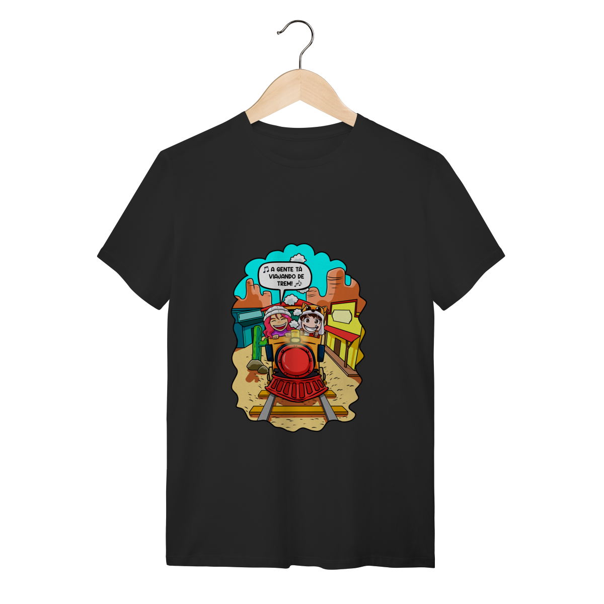 Nome do produto: Camisa Viajando de Trem DUDU Betero e Gabi (adulto)
