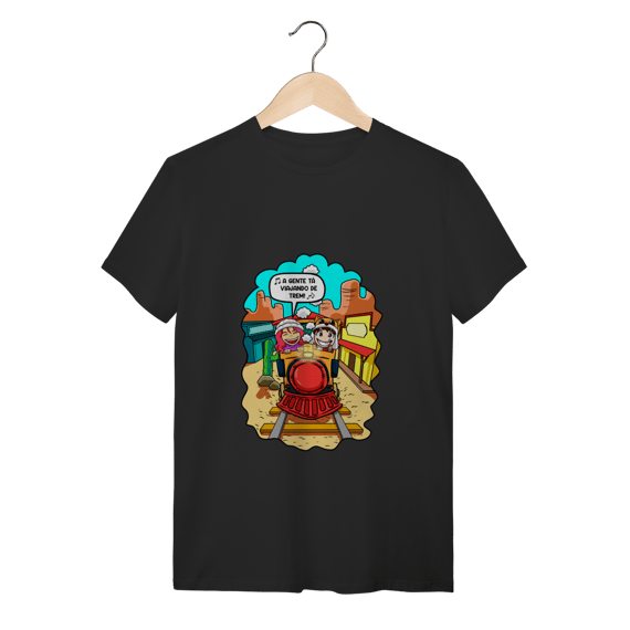 Camisa Viajando de Trem DUDU Betero e Gabi (adulto)
