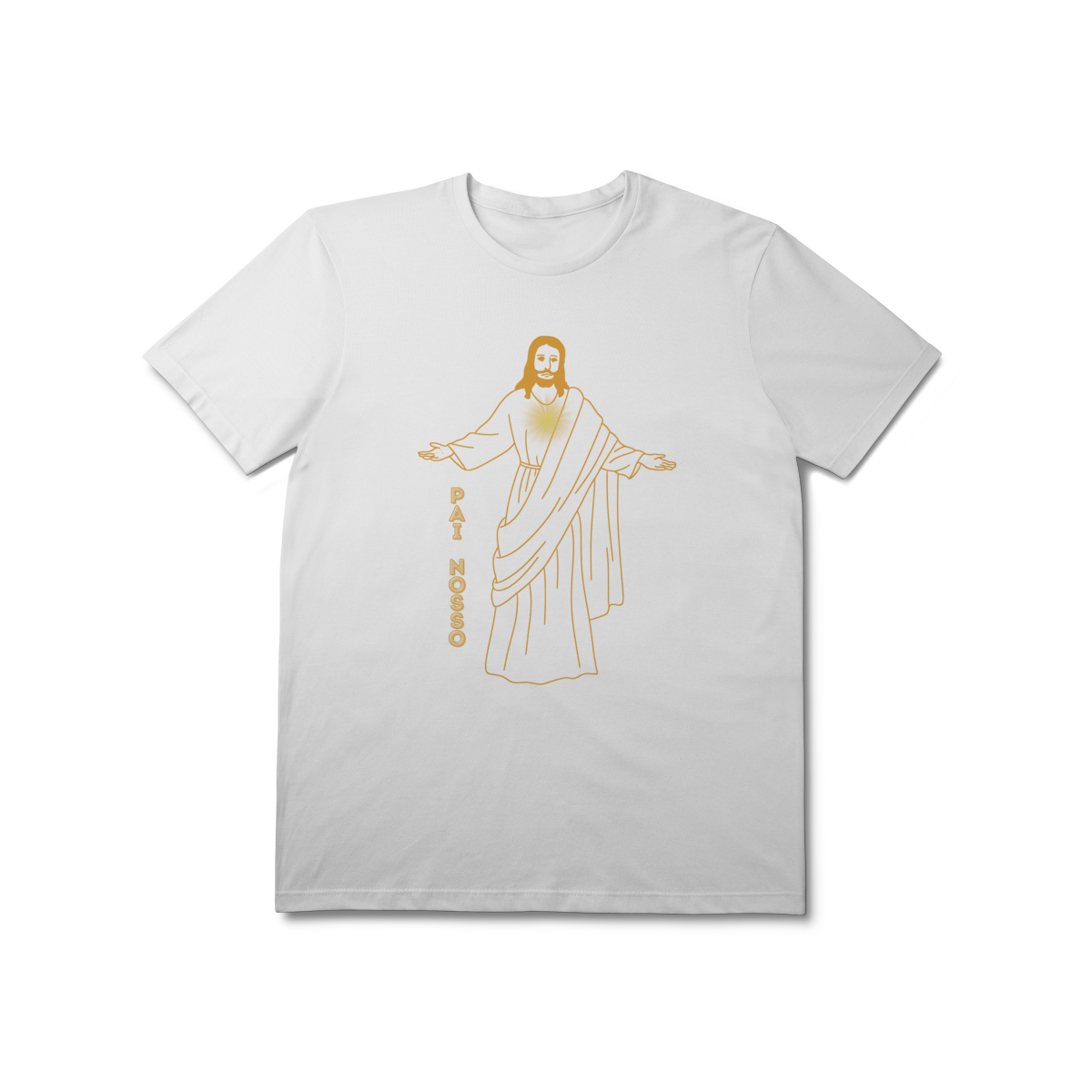 Nome do produto:  Camiseta Unissex T-Shirt Prime - Jesus - Pai Nosso