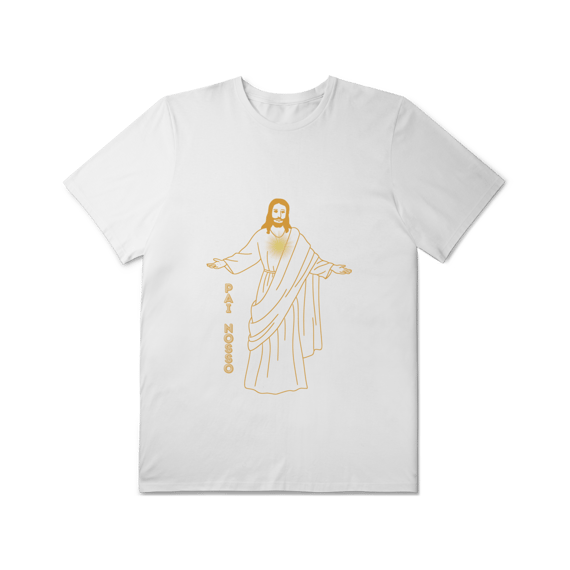  Camiseta Unissex T-Shirt Plus Size - Jesus - Pai Nosso