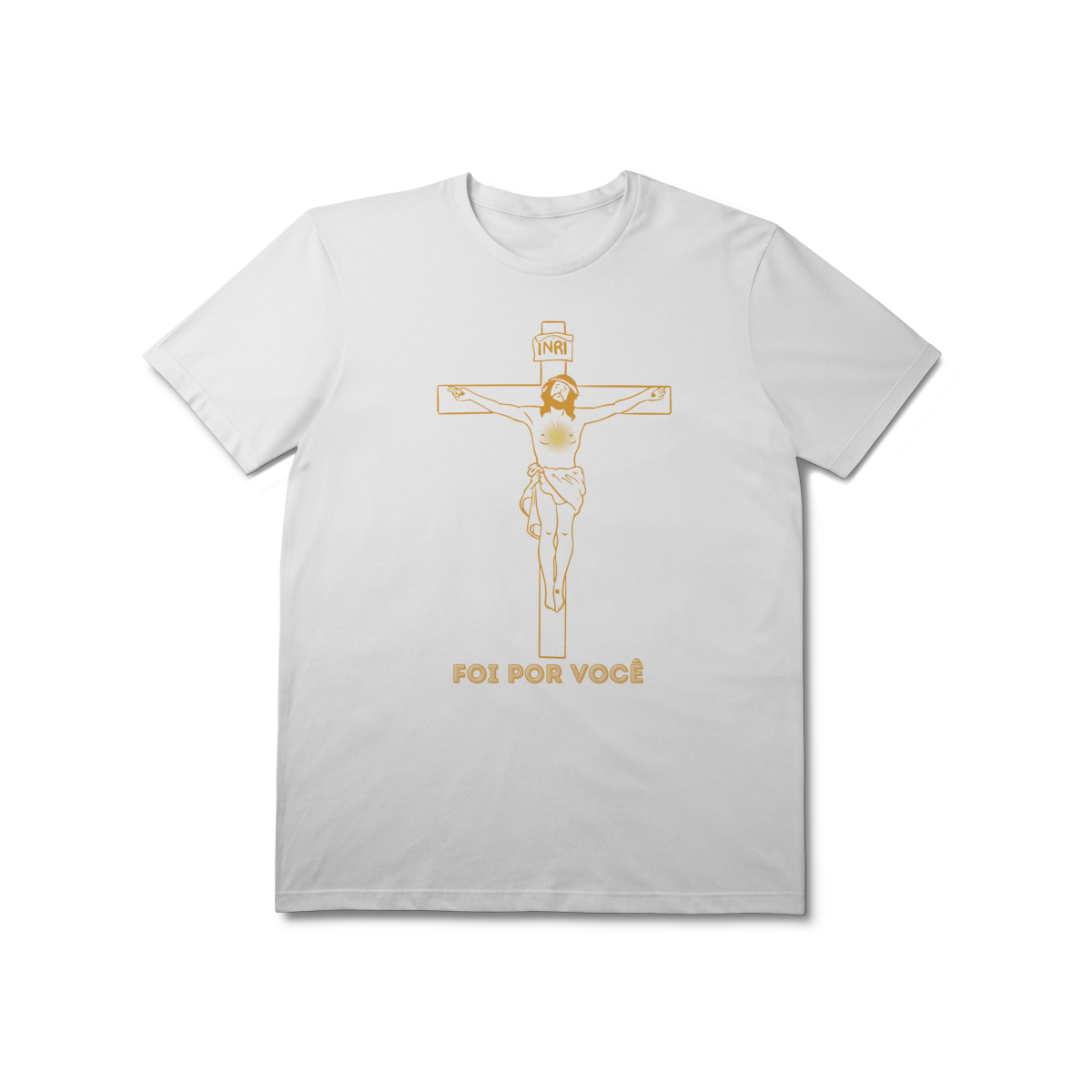  Camiseta Unissex T-Shirt Prime - Foi por Você  - Cruz