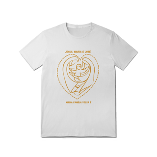 Nome do produto  Camiseta Unissex T-Shirt Quality - Jesus, Maria e José  - Minha Família