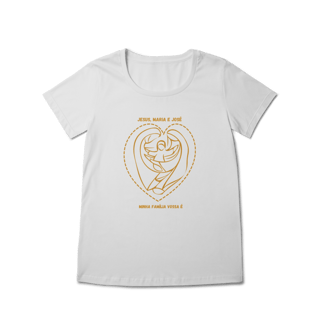 Nome do produto  Camiseta Feminina Baby Long Prime - Jesus, Maria e José  - Minha Família