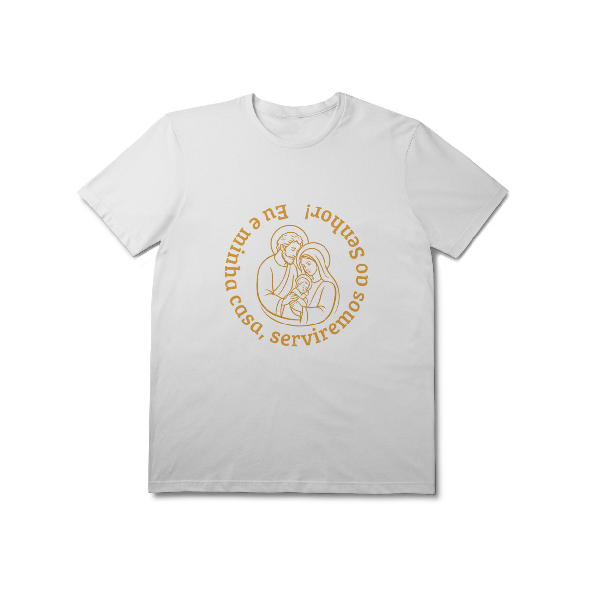  Camiseta Unissex T-Shirt Prime - Eu e Minha Casa Serviremos ao Senhor