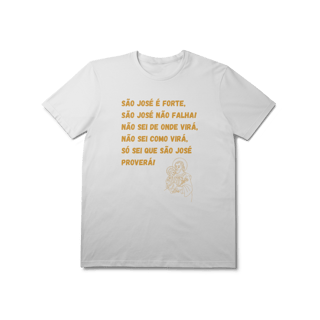  Camiseta Unissex T-Shirt Prime - São José é forte - Jaculatória
