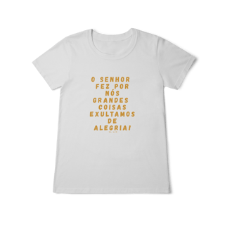 Camiseta Feminina Baby Long Classic - Salmo 126