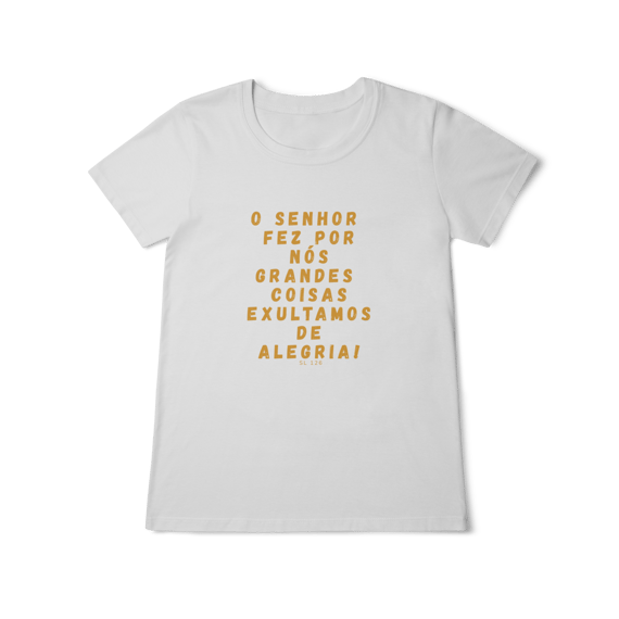 Camiseta Feminina Baby Long Classic - Salmo 126