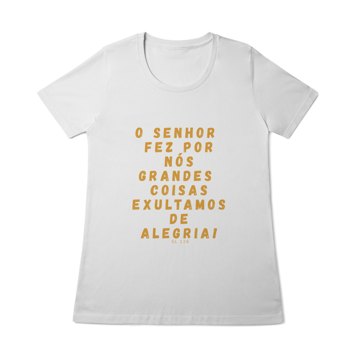  Camiseta Feminina Baby Long Quality - Salmo 126