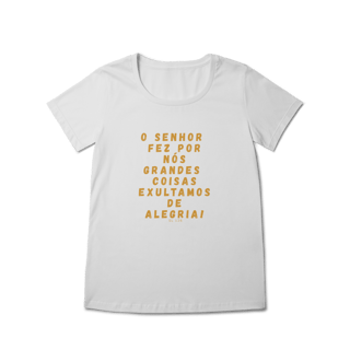 Camiseta Feminina Baby Long Prime - Salmo 126