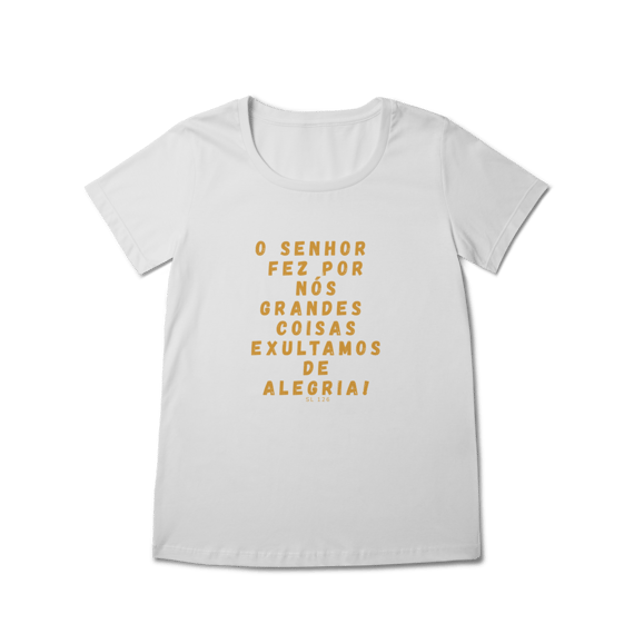 Camiseta Feminina Baby Long Prime - Salmo 126