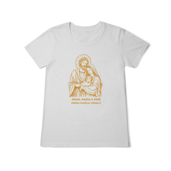Camiseta Feminina Baby Long Classic - Sagrada Família
