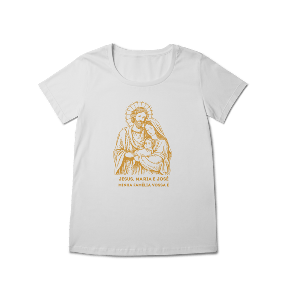Camiseta Feminina Baby Long Prime - Sagrada Família