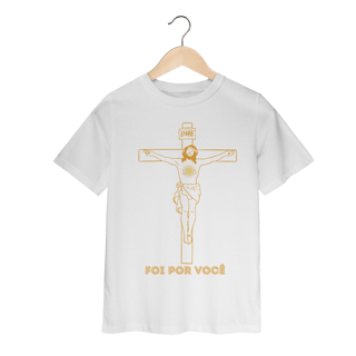 Nome do produto Camiseta Classic Infantil - Foi por Você - Cruz