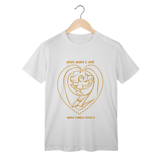 Nome do produto  Camiseta Unissex T-Shirt Classic - Jesus, Maria e José  - Minha Família