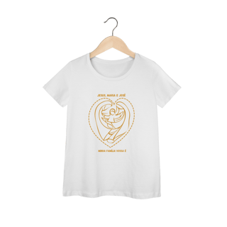Nome do produto  Camiseta Feminina Baby Long Prime - Jesus, Maria e José  - Minha Família