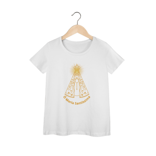 Nome do produto  Camiseta Feminina Baby Long Prime - Nossa Senhora Aparecida