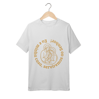 Nome do produto Camiseta Quality Infantil (10 a 14) - Eu e Minha Casa Serviremos ao Senhor