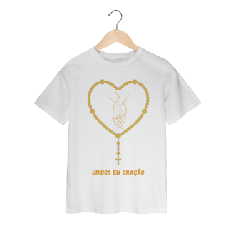 Nome do produto Camiseta Classic Infantil - Unidos em oração - Terço