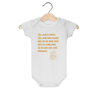 Nome do produto Body Infantil - São José é forte - Jaculatória
