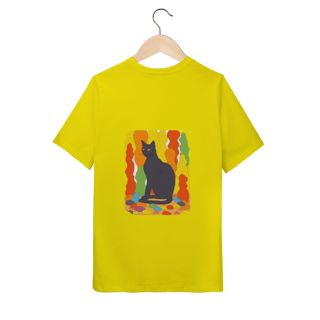 Nome do produto Camiseta infantil Gato unissex