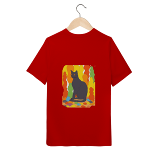 Nome do produto Camiseta infantil Gato unissex
