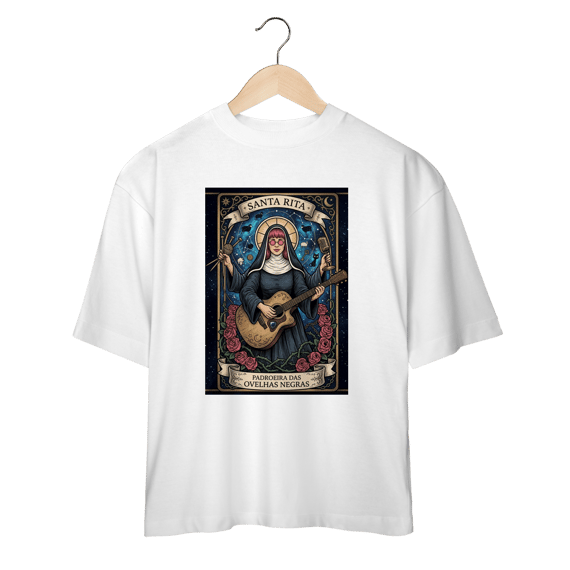 Camiseta Oversized - Rita Lee - Padroeira das Ovelhas Negras