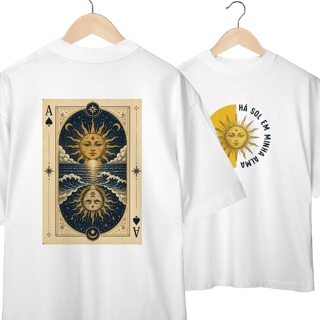 Nome do produto Camiseta Oversized - Há sol em minha alma