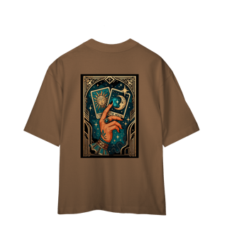 Nome do produto Camiseta Oversized - Levantei e fiz minha própria sorte.