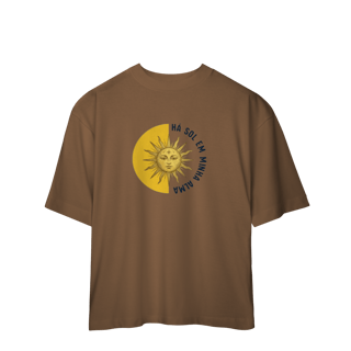 Nome do produto Camiseta Oversized - Há sol em minha alma