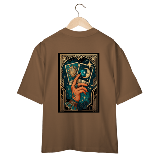 Nome do produto Camiseta Oversized - Levantei e fiz minha própria sorte.