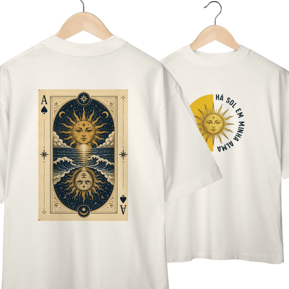 Camiseta Oversized - Há sol em minha alma