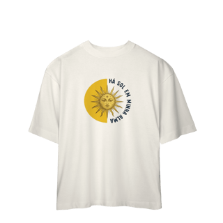 Nome do produto Camiseta Oversized - Há sol em minha alma