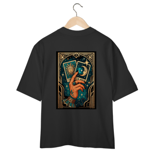 Nome do produto Camiseta Oversized - Levantei e fiz minha própria sorte.