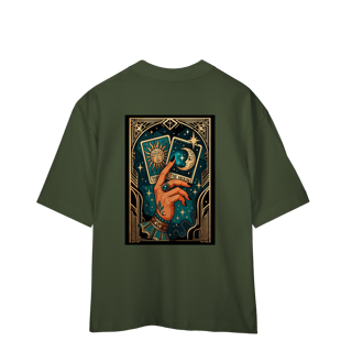 Nome do produto Camiseta Oversized - Levantei e fiz minha própria sorte.