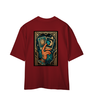 Nome do produto Camiseta Oversized - Levantei e fiz minha própria sorte.