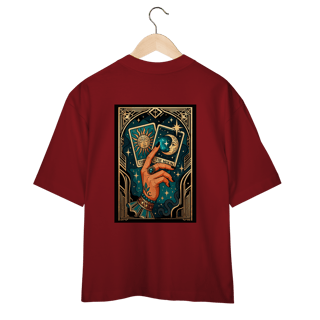 Nome do produto Camiseta Oversized - Levantei e fiz minha própria sorte.