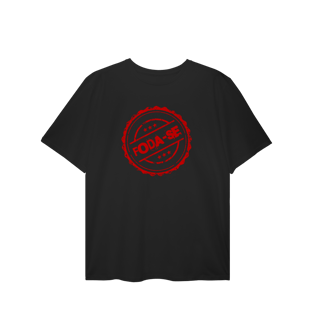 Nome do produto Camiseta Unissex Pluz size: Carimbo FODA-SE