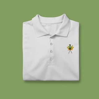 Nome do produto Polo Feminina Pássaro Verde