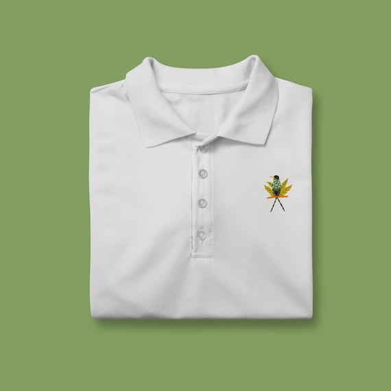 Polo Feminina Pássaro Verde